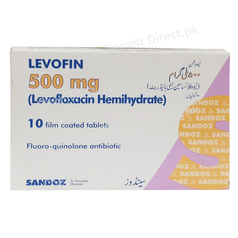 Levofin 500mg Tablet Novartis Pharma Pakistan Ltd Quinolone Antibacterial Levofloxacin