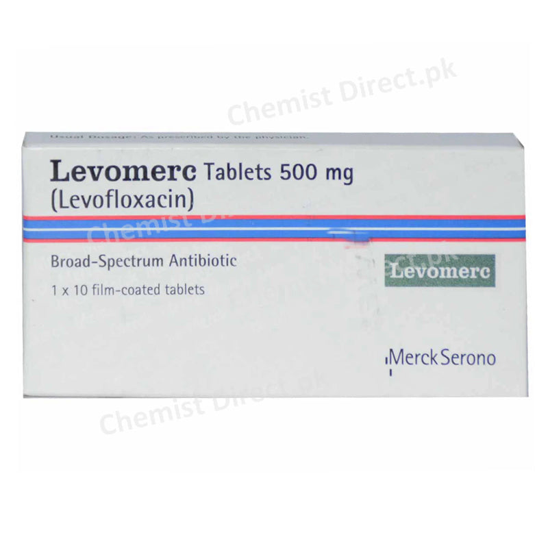 Levomerc 500mg Tab Tablet Martin Dow Pharmaceuticals Pak Ltd Quinolones Anti Bacterial Levofloxacin
