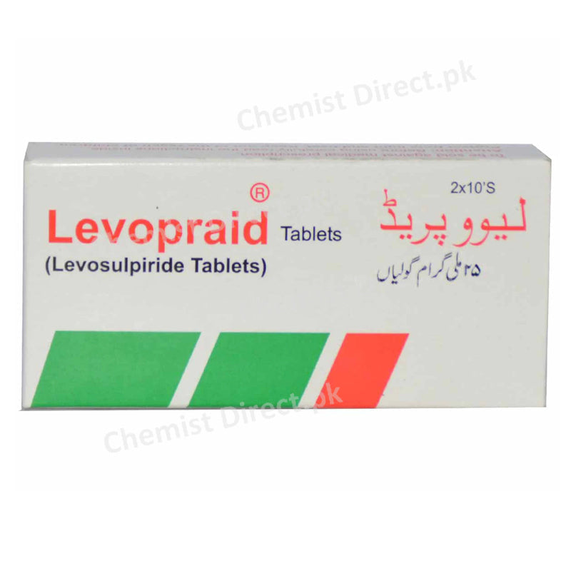 Levopraid 25mg Tablet Pacific Pharmaceuticals Ltd Gastroprokinetic Psychosis Levosulpiride