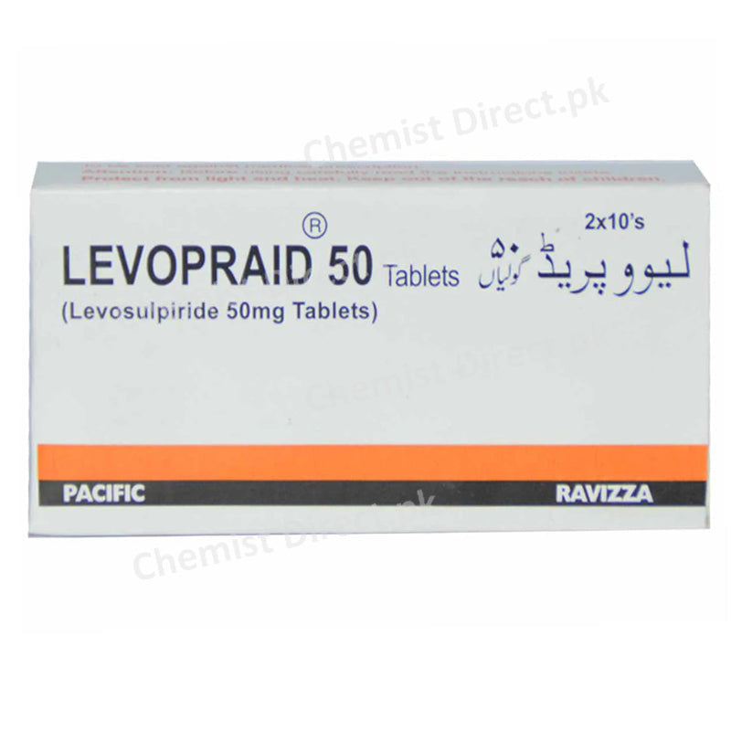 Levopraid 50mg Tablet Pacific Pharmaceuticals Ltd Gastroprokinetic Psychosis Levosulpiride