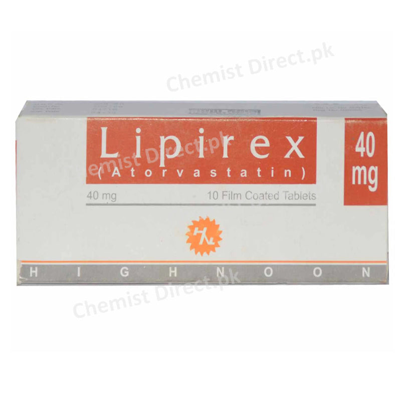 Lipirex 40mg Tablet Highnoon Laboratories Ltd Statins Atorvastatin Calcium