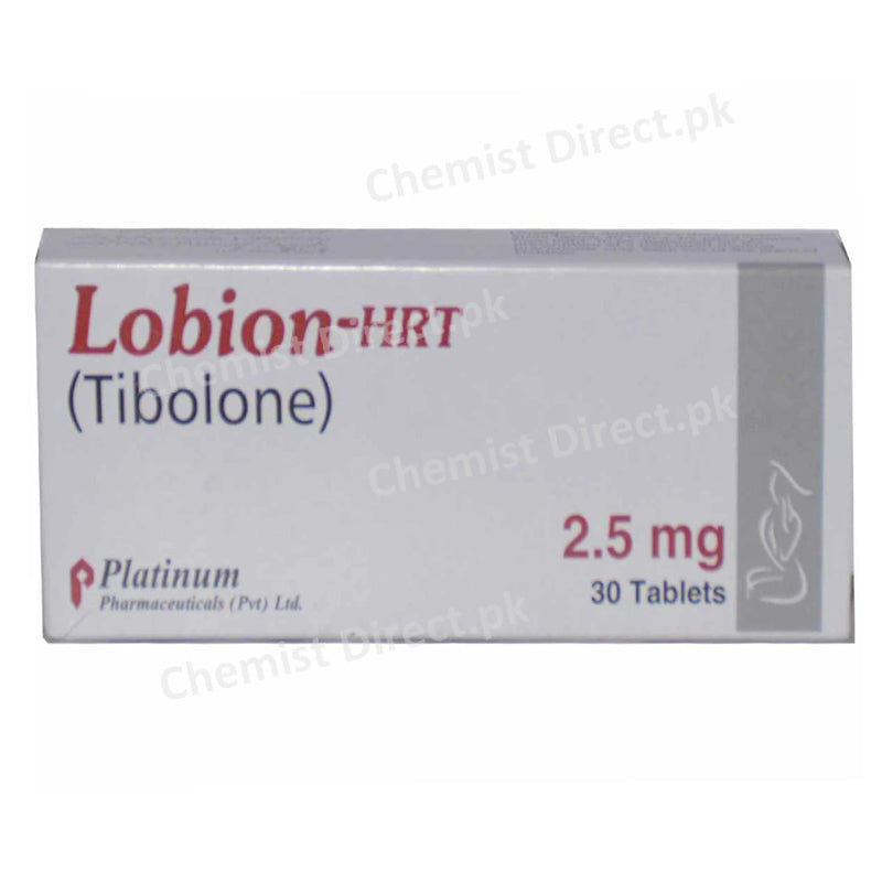 Lobion HRT 2.5mg Tablet Platinum Pharmaceuticals Pvt Ltd Hormonal Products Tibolone