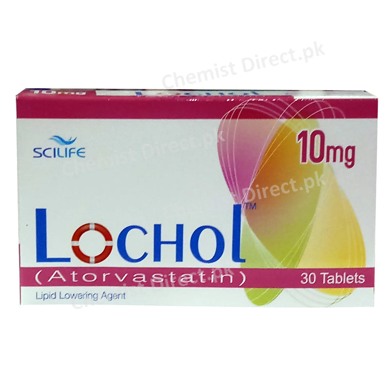 Lochol 10mg Tablet Scilife Pharma PVT LTD Statins Atorvastatin