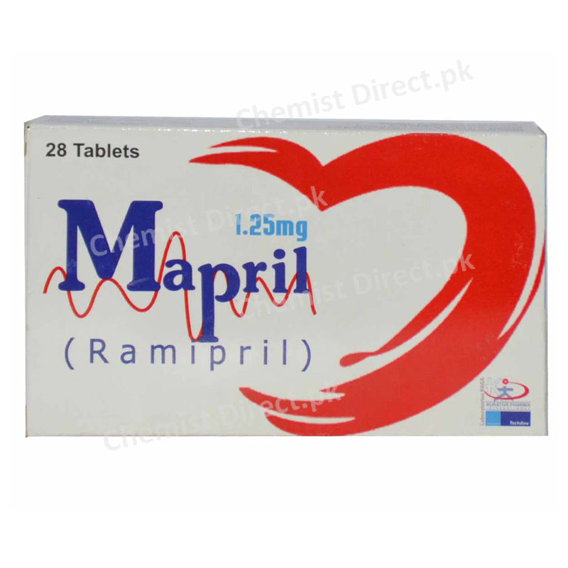 Mapril 1.25mg Tablet Hansel pharma Ramipril