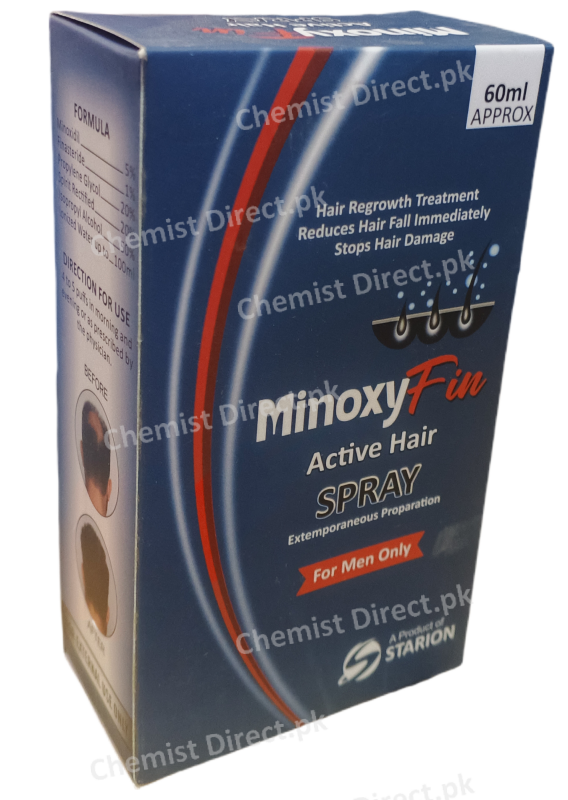 MinoxyFin Active Hair Spray 60ml Hair Care