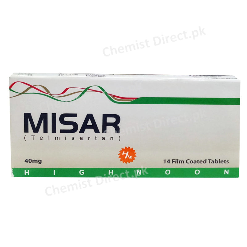 Misar 40mg Tablet Highnoon Laboratories LTD Anti Hypertensive Telmisartan