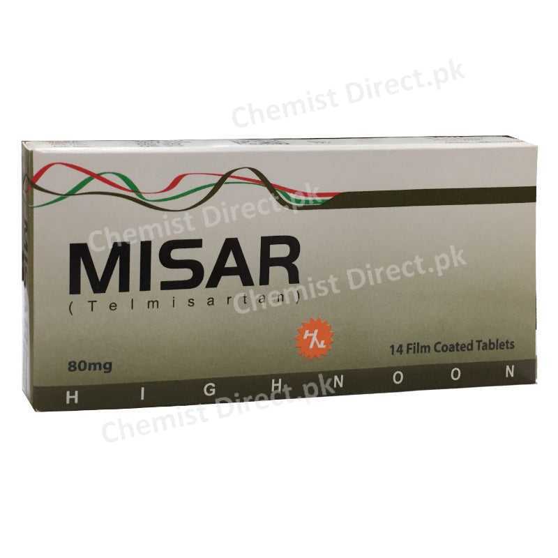 Misar 80mg Tablet Highnoon Laboratories LTD Anti Hypertensive Telmisartan