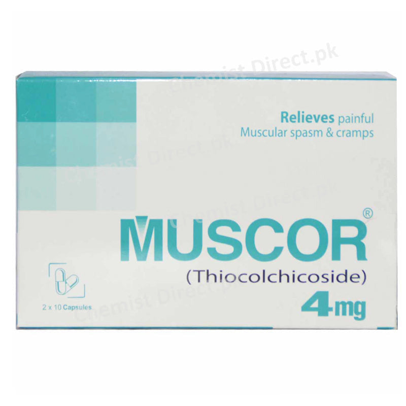 Muscor Capsule Leo Pharma Muscle Relaxant Thiocolchicosid