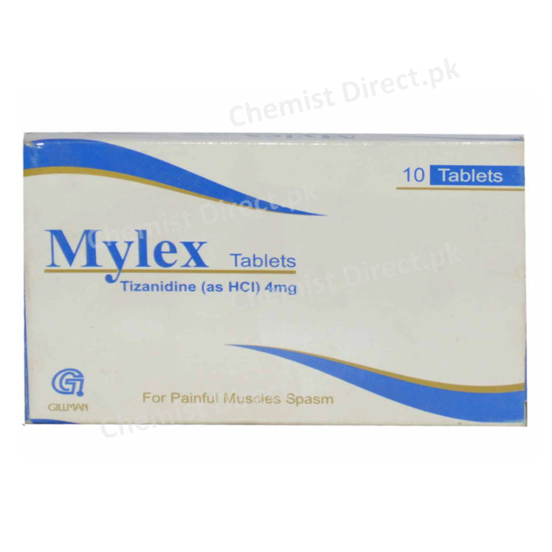 Mylex 4mg Tablet Gillman Pharma Tizanidine HCl