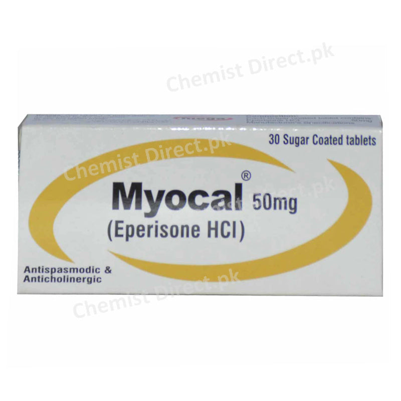 Myocal 50mg Tablet Mega Pharma Muscle Relaxant Eperione
