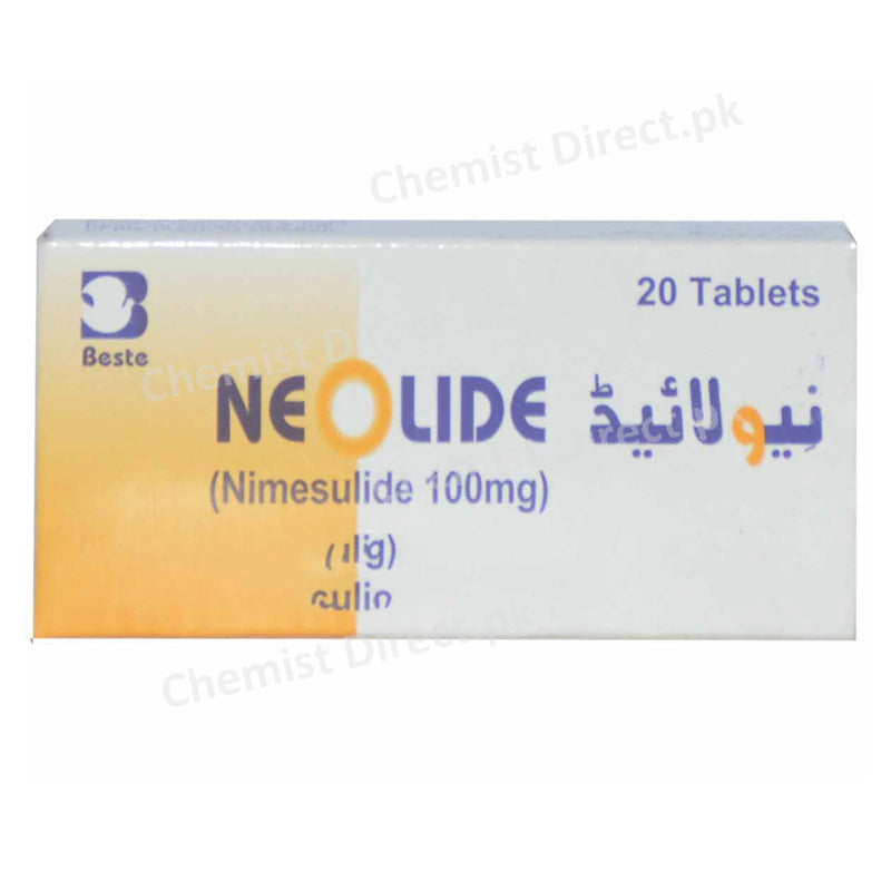 Neolide 100mg Tablet Beste Pharma Pvt Ltd Nsaid Nimesulide