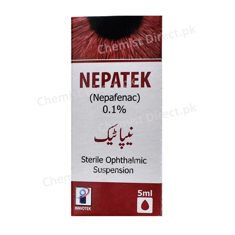 Nepatek Eye Drop Innvotek Pharma Nepafenac 0.1%
