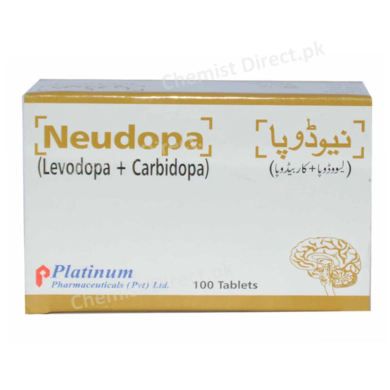 Neudopa Tablet Platinum Pharmaceuticals Anti-Parkinsonism Co-careldopa Levodopa + Carbidopa