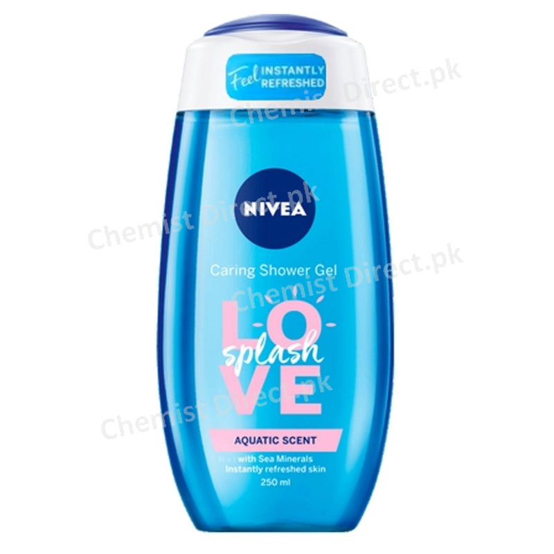 Nivea Aquatic Scent Love Splash Shower Gel 250 Ml Personal Care