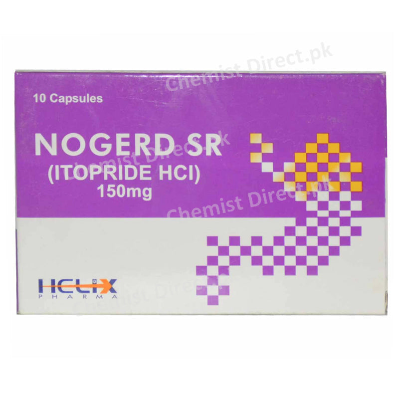 Nogerd SR 150mg Capsule Helix Pharma Pvt Ltd Gastroprokinetics Itopride HCl