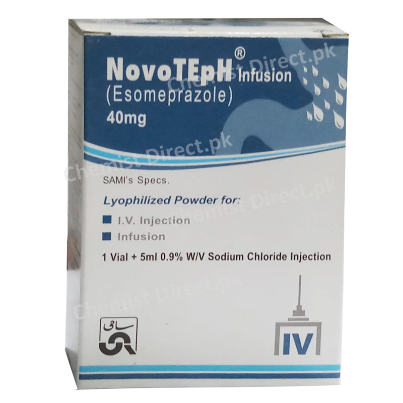 Nov Teph Infusion 40mg Sami Pharmaceuticals Anti Ulcerant Esomeprazole