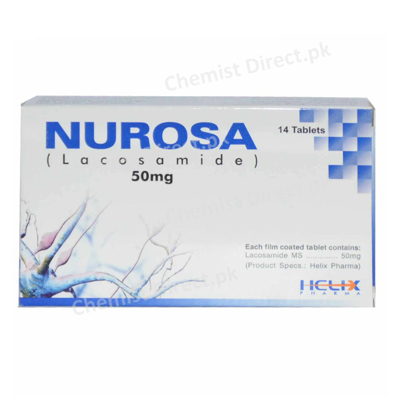 Nurosa 50mg Tablet Helix Pharma Lacosamide