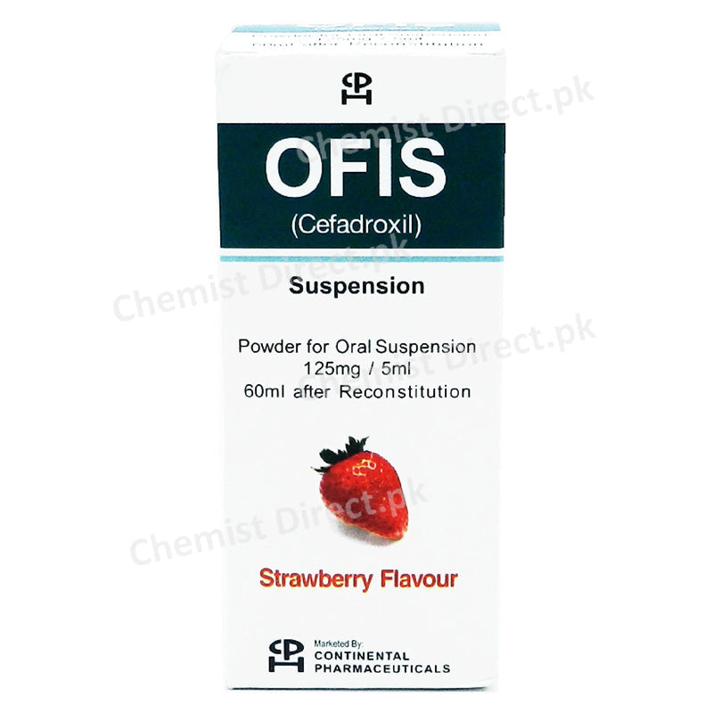 OFIS-Suspension 125mg 5ml Continental Pharmaceuticals Cefadroxil