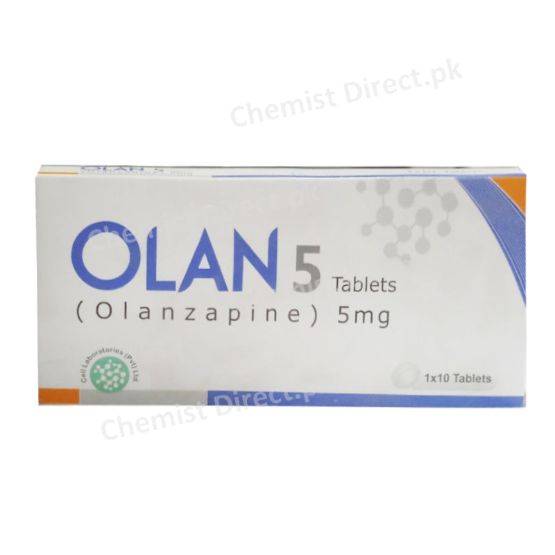 Olan 5mg Tablet Cell Laboratories Benzodiazepine Olanzapine