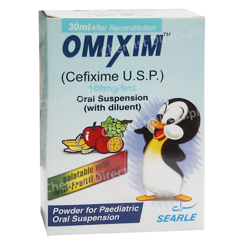 Omixim 100mg 5ml Suspension Standpharm Pvt Ltd Cephalosporin Antibiotic Cefixime