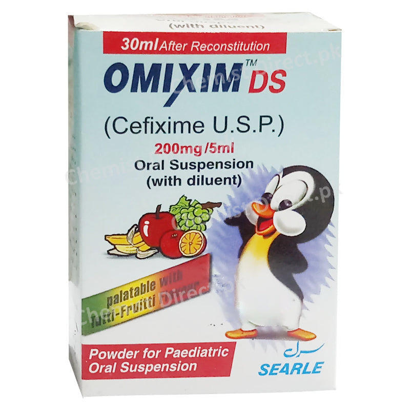 Omixim Ds 200mg 5ml Suspension Standpharm Pvt Ltd Cephalosporin Antibiotic Cefixime
