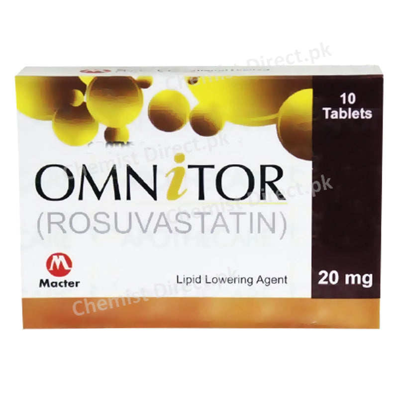 Omnitor 20mg Tablet Macter International Pvt Ltd Statins Rosuvastatin