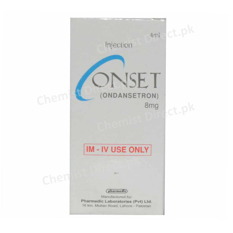 Onset 8mg Injection Anti-Emetic Ondansetron Pharmedic Laboratories