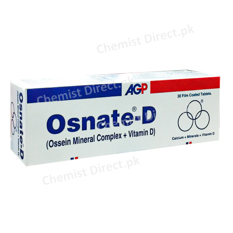Osnate D Tablet AGP Pvt Ltd Calcium and mineral supplement Ossein minerals complex_vitamin D