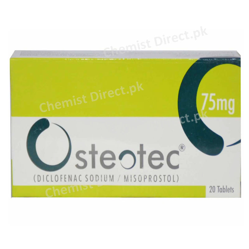 Osteotec 75mg Tablet CCL pharma ptv LTD Diclofenac Sodium Misoprosol