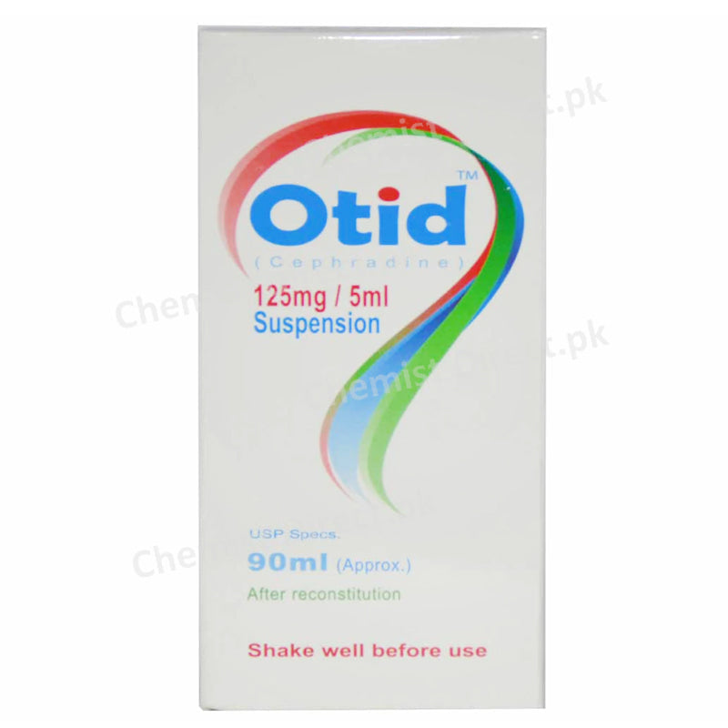 Otide 125mg Suspension 90ml Sami Pharmaceuticals Pvt Ltd Cephalosporin Antibiotic Cephradine