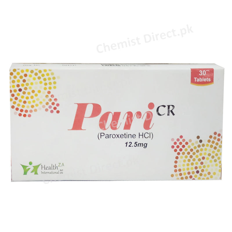 Pari Cr 12.5mg Tablet Paroxetine HCl HealthZa Pharma