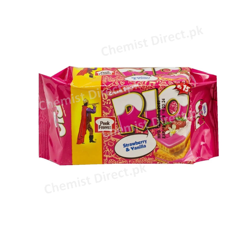 Peek Freans Rio Strawberry & Vanilla Biscuit Food