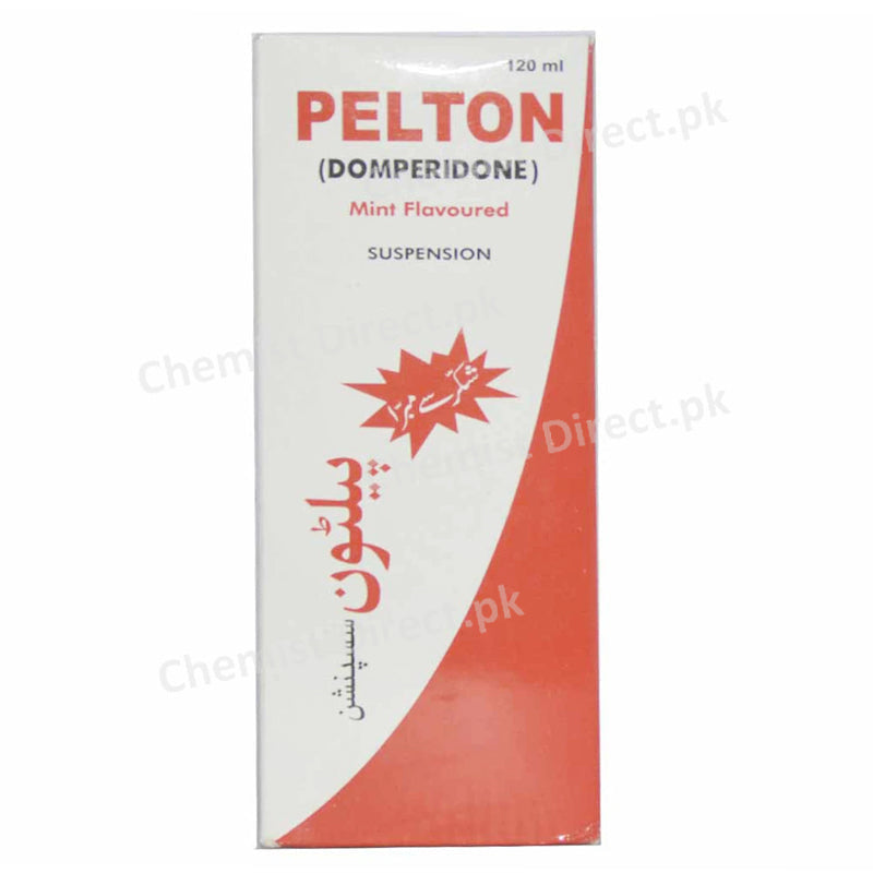 Pelton 120ml Syrup Global Pharma Gastroprokinetic Domperidone