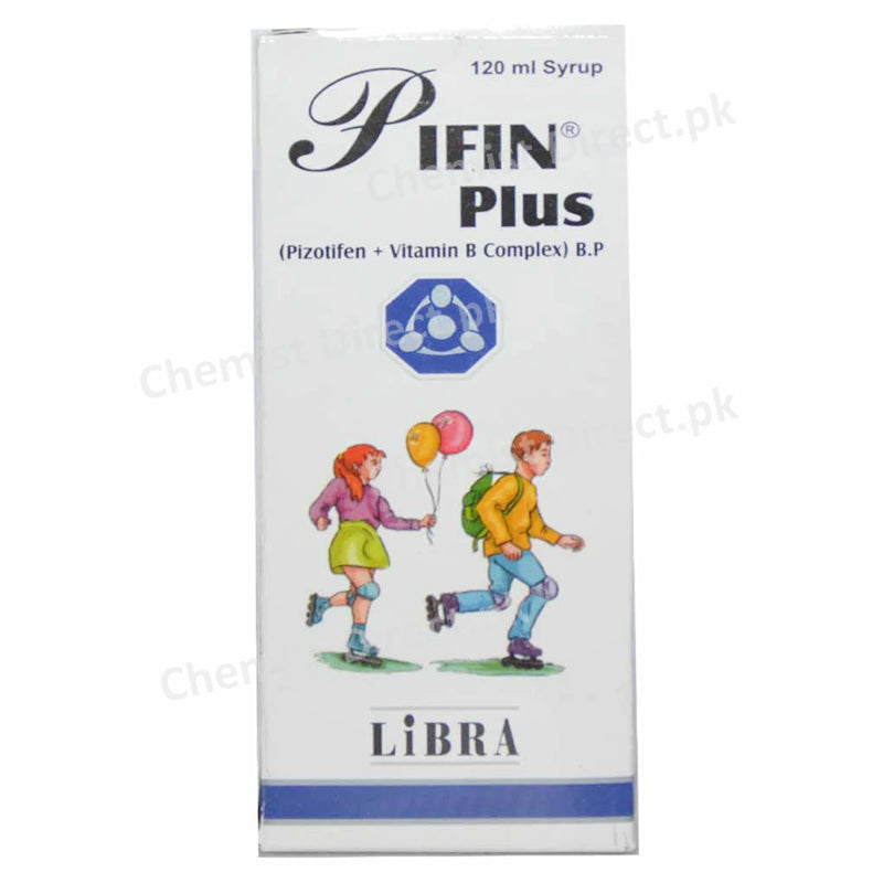 Pifin Plus Syrup 120ml Pizotifen Votamin B Complex