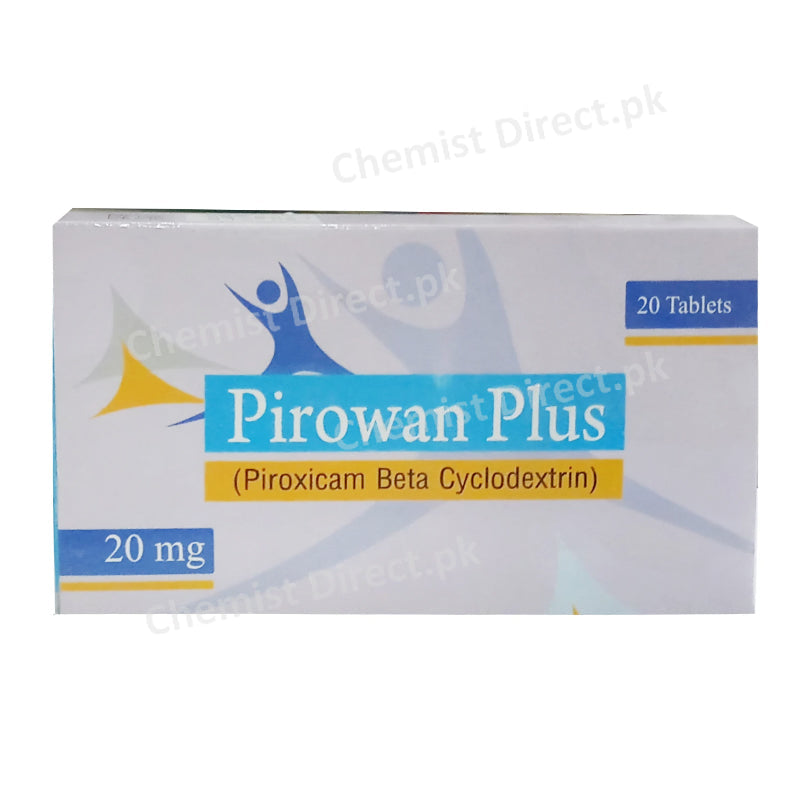 Pirowan Plus Tablet 20mg Piroxicam Beta Cyclodextrin Swan Pharma