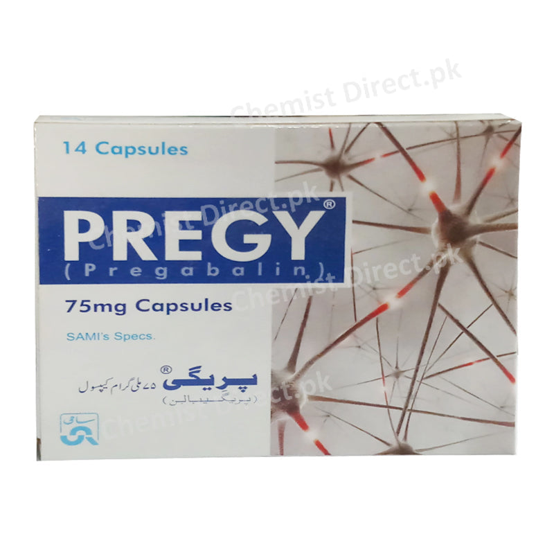 Pregy 75mg Capsule Sami Pharmaceuticals Pregabalin Neuropathic pain