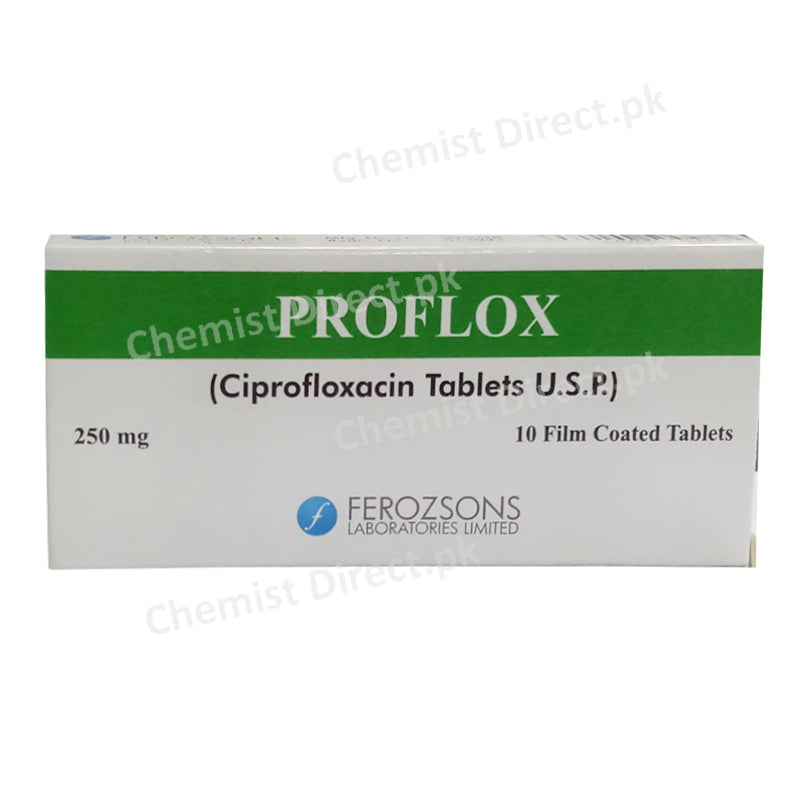 Proflox 250mg Tablet Ciprofloxacin Ferozsons Laboratories Anti-Bacterial
