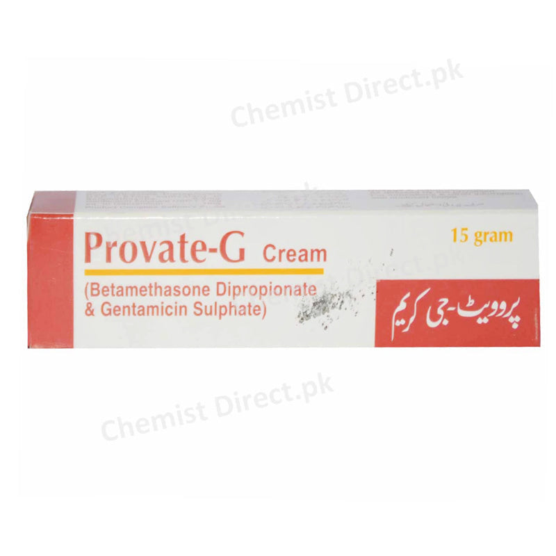 Provate G Cream 15G Saffron Pharmaceuticals Pvt Ltd Corticosteroids Anti Bacterial Betamethasone 0.05 Gentamicin 0.1