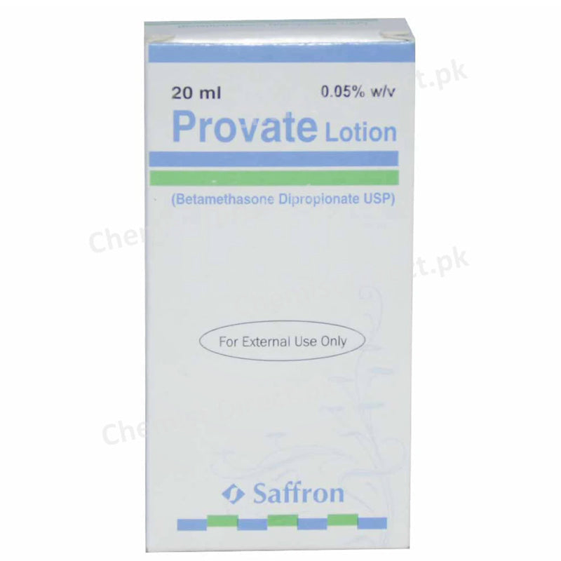 Provate Lotion 20ml Saffron Pharmaceuticals Pvt Ltd Corticosteroid Betame thasone Dipropionate