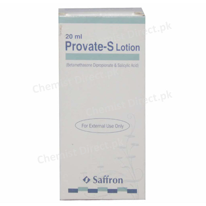 Provate S Lotion 20ml Saffron Pharmaceuticals Pvt Ltd Corticosteroids Anti Infective Salicylic Acid 3 Betamethasone 0.05