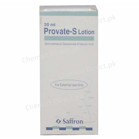 Provate S Lotion 20ml Saffron Pharmaceuticals Pvt Ltd Corticosteroids Anti Infective Salicylic Acid 3 Betamethasone 0.05