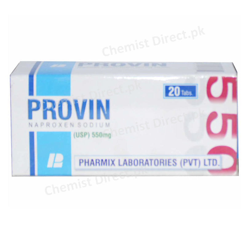 Provin 550mg Tablet Pharmix Laboratories Pvt Ltd Nsaid Naproxen Sodium