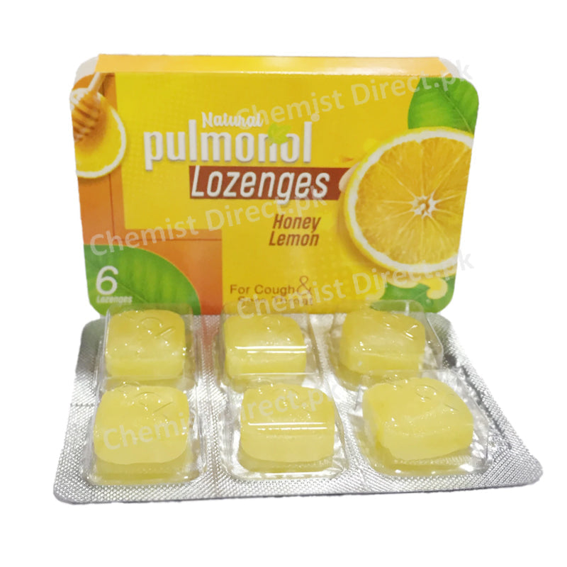 Pulmonol Honey Lemon Lozenges CCL Pharmaceutical Throat Preparation