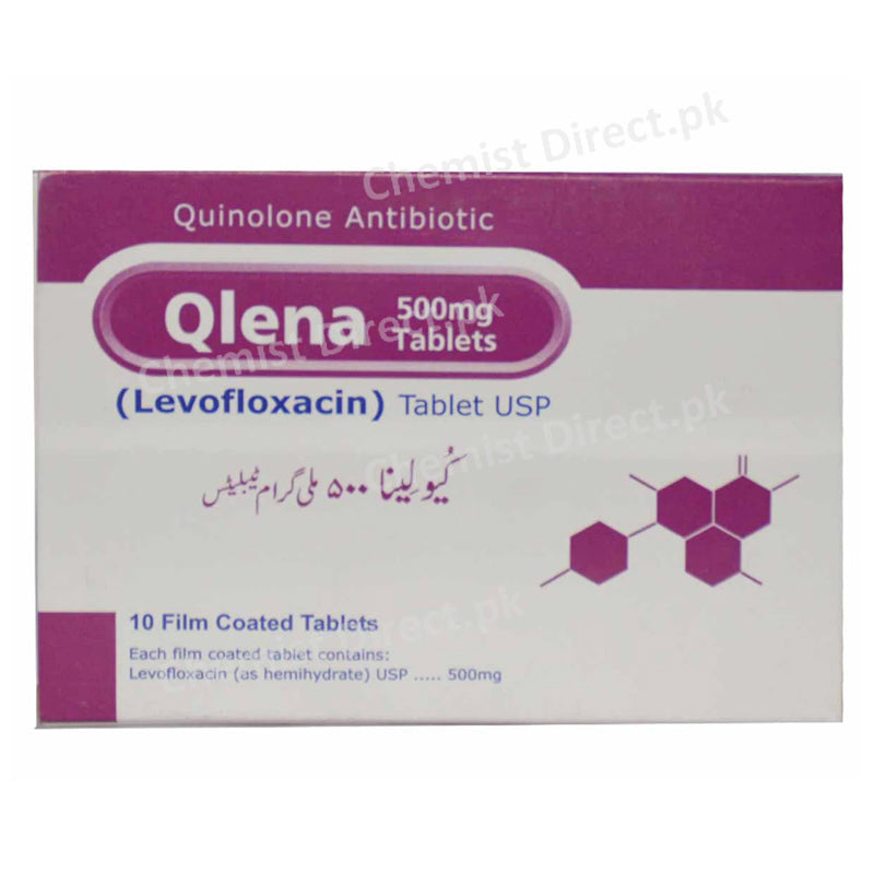 Qlena 500mg Tablet Bosch Pharmaceuticals Pvt Ltd Quinolone Anti Bacterial Levofloxacin