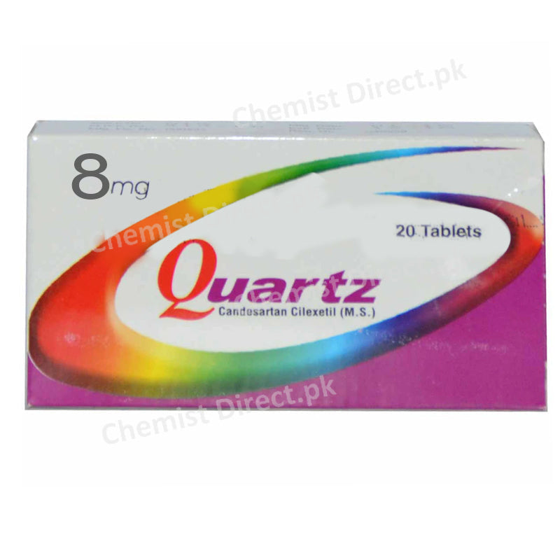 Quartz 8mg Tablet Wilshire Laboratories Pvt Ltd Anti Hypertensive Candesartan Cilexetil