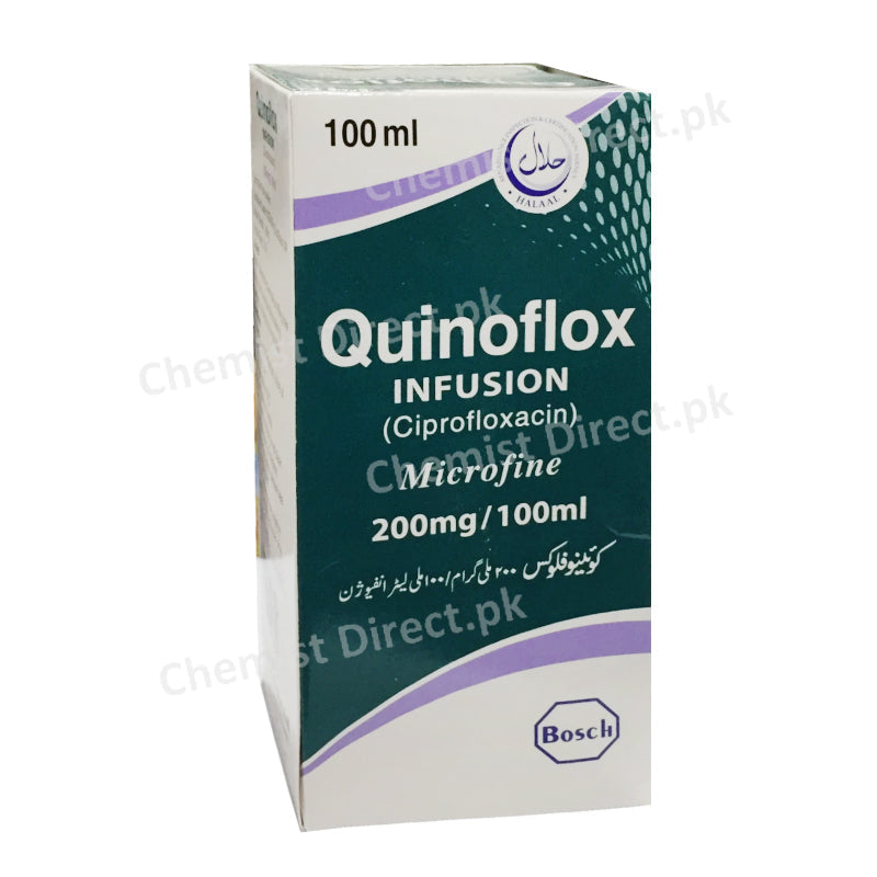 Quinoflox 200mg/100ml Infusion Ciprofloxacin Bosch Pharma Anti-Bacterial