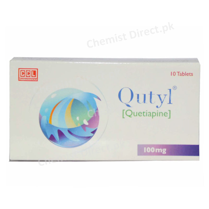 Qutyl 100mg Tablet Quetiapine Psychosis CCL Pharmaceuticals