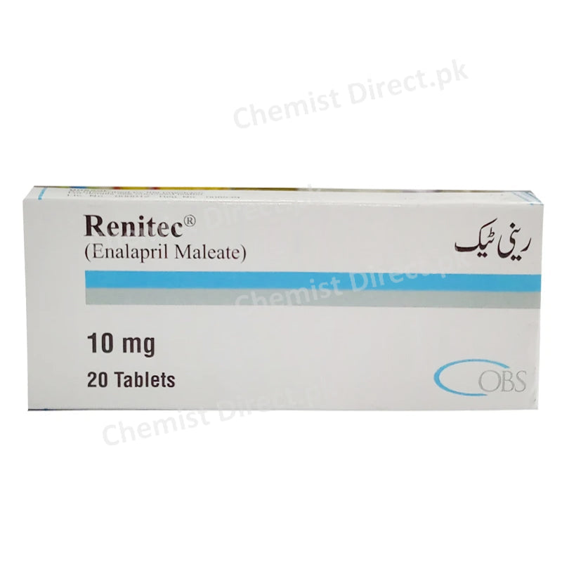 Renitec 10mg Tablet OBS Pharma Anti-Hypertensive Enalapril Maleate