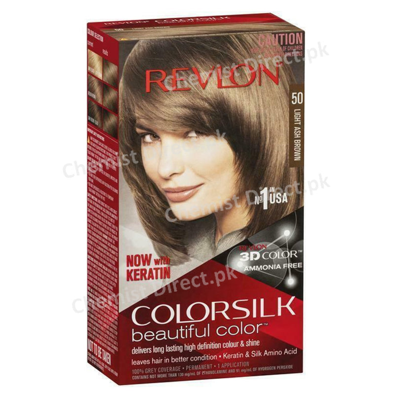 Revlon Colorsilk 50 Light Ash Brown Personal Care