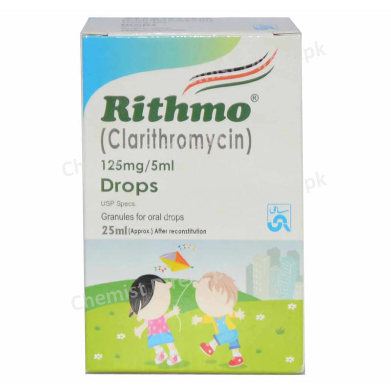 Rithmo-125mg-Drop 25ml Sami Pharmaceuticals_Pvt Ltd acrolide Anti Bacterial Clarithromycin
